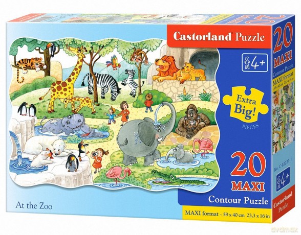 Castor 20 El. Maxi W Zoo 02221 [PUZZLE]