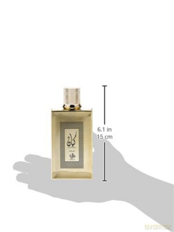 AL WATANIAH Kayaan Gold Luxuriöses Herrenparfum, Eau de Parfum, 100 ml, langanhaltender und eleganter Duft