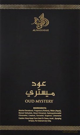 AL WATANIAH Oud Mystery Intense - Luxus-Unisexparfüm, Eau de Parfum 100ml, holzig und rätselhaft im Duft