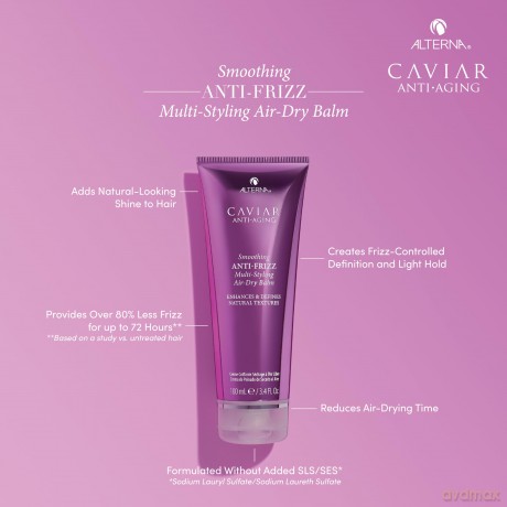Alterna Caviar Anti-Aging Glättende Anti-Frizz Multi-Styling Air Dry Balsam, 100 ml | kontrolliert Kräuseln mit leichtem Halt | verleiht natürlichen Glanz | sulfatfrei