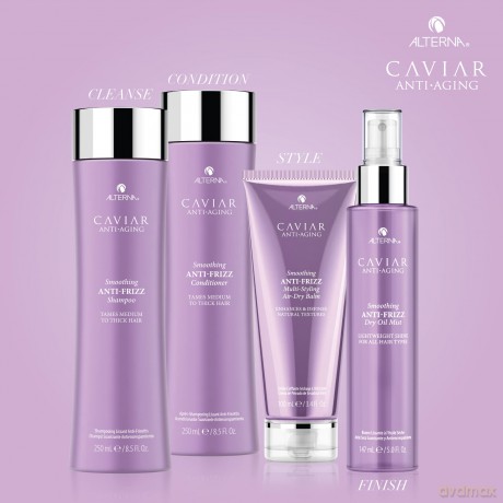 Alterna Caviar Anti-Aging Glättende Anti-Frizz Multi-Styling Air Dry Balsam, 100 ml | kontrolliert Kräuseln mit leichtem Halt | verleiht natürlichen Glanz | sulfatfrei