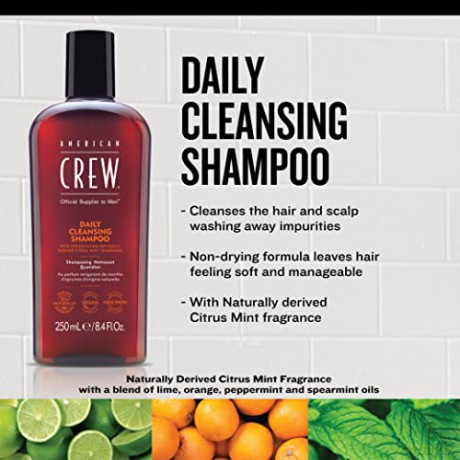 AMERICAN CREW Shampoo 1000 Ml Zitrus, Minze