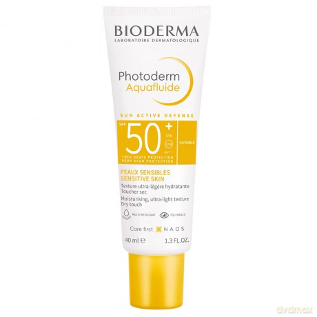 Aquafluide Ultraleichte Textur, feuchtigkeitsspendend, SPF50+, 40 ml, Photoderm für empfindliche Haut Bioderma