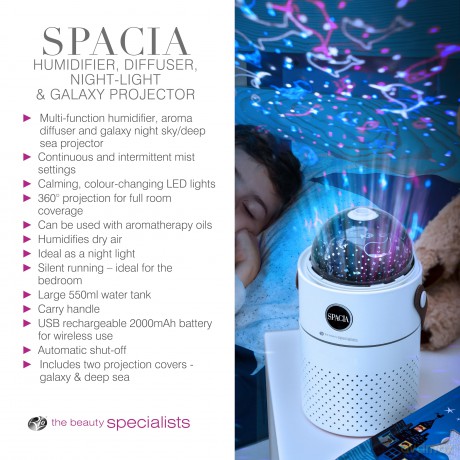 Aroma diffuser with Spacia projector