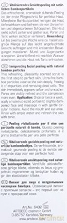ARTDECO Bamboo Face Scrub - Erfrischendes Gesichtspeeling für Frauen - 1 x 50 ml