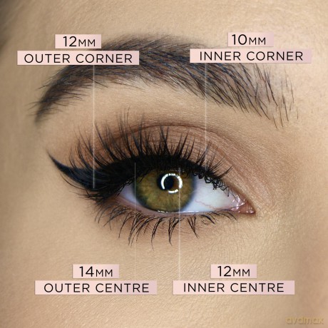 Artificial eyelashes Hidden Agenda Cutting Edge 10-14 mm