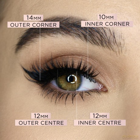 Artificial eyelashes Hidden Agenda Dramatized Lashes 10-14 mm