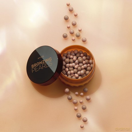 Avon Glow Bronzing Glow Bronzing-Puderperlen Mit Mineral-Pigmenten - Strahlender Teint, Natürlicher Glow, Mineralische Pigmente - Deep Bronze