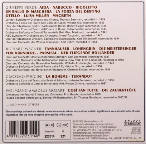 Various Artists: Viva Coro Dell' Opera [BOX] [10CD]