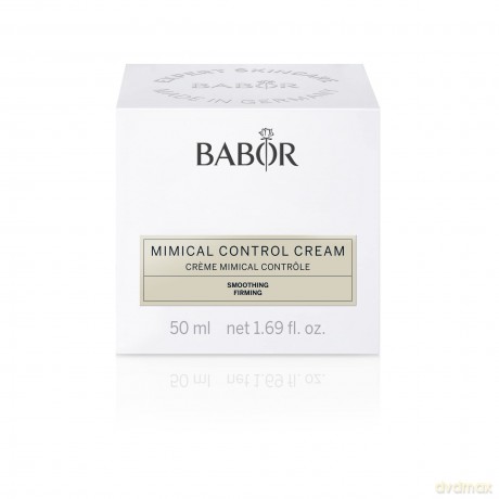 BABOR CLASSICS Mimical Control Cream, Leichte Gesichtscreme für trockene Haut, Gegen Mimikfalten und Mikroverspannungen, Vegane Formel, 50 ml