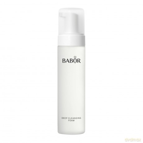 BABOR Deep Cleansing Foam für müde und fahle Haut, Erfrischender Reinigungsschaum zur täglichen Gesichtsreinigung, Vegane Formel, 1 x 200 ml