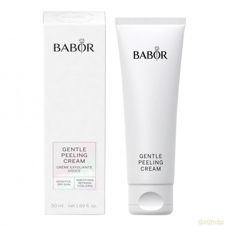 BABOR Gentle Peeling Cream für jede Haut, Mildes Gesichtspeeling, Vorbereitung für Pflege und Selbstbräuner, Cleansing, Ohne Alkohol, Vegane Formel, 1 x 50 ml