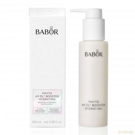 BABOR Phyto Hy-Öl Booster Hydrating für trockene Haut, Gesichtsreiniger zur Anwendung mit Hy-Öl, Mit Birke und Rosmarin, Vegane Formel, Phytoactive Hydro Base, 1 x 100 ml