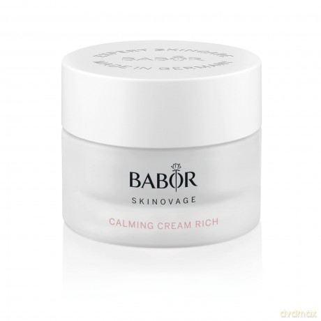 BABOR SKINOVAGE Calming Cream Rich, Reichhaltige Gesichtscreme für empfindliche Haut, Beruhigende Feuchtigkeitspflege ohne Farb- oder Duftstoffe, Vegan, 50 ml