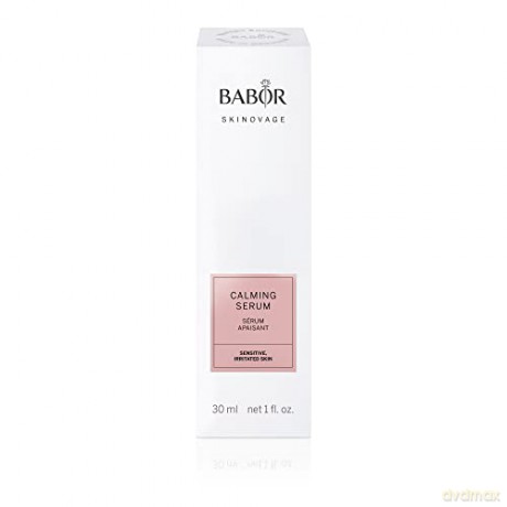 BABOR SKINOVAGE Calming Serum für empfindliche Haut, Beruhigendes Serum mit Mandelöl und Vitamin E, Ohne Farb- oder Duftstoffe, Vegane Formel, 30 ml