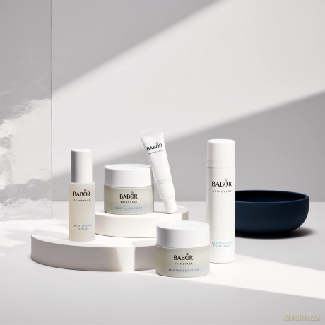 BABOR SKINOVAGE Moisturizing Eye Gel-Cream für trockene Haut, Feuchtigkeitsspendende Augencreme, Augenpflege mit Anti-Age-Effekt, Vegane Formel, 15 ml