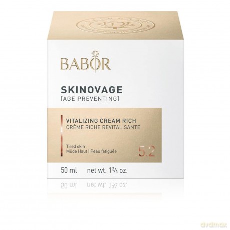 BABOR SKINOVAGE Vitalizing Cream Rich, Reichhaltige Gesichtscreme für müde und gestresste Haut, Revitalisierende Feuchtigkeitspflege, 1 x 50 ml