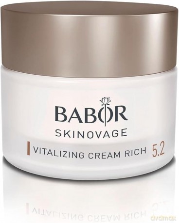 BABOR SKINOVAGE Vitalizing Cream Rich, Reichhaltige Gesichtscreme für müde und gestresste Haut, Revitalisierende Feuchtigkeitspflege, 1 x 50 ml