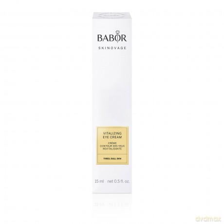 BABOR SKINOVAGE Vitalizing Eye Cream für müde Haut, Feuchtigkeitsspendende Augenpflege gegen Tränensäcke und Augenringe, Vegane Formel, 15 ml