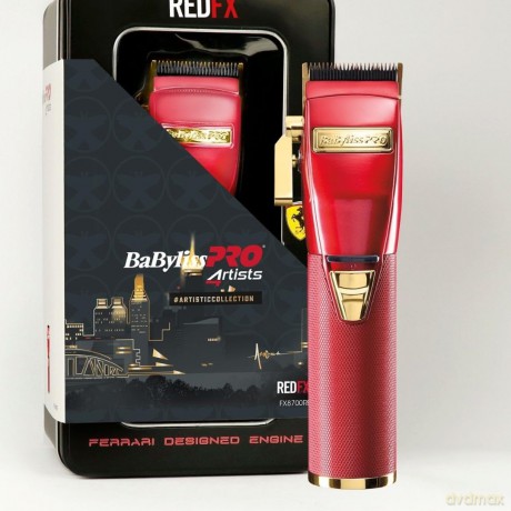 BaByliss Babyliss Pro FX8700RE Barber Clipper Haarschneider Red, 1 Stück (1er Pack)