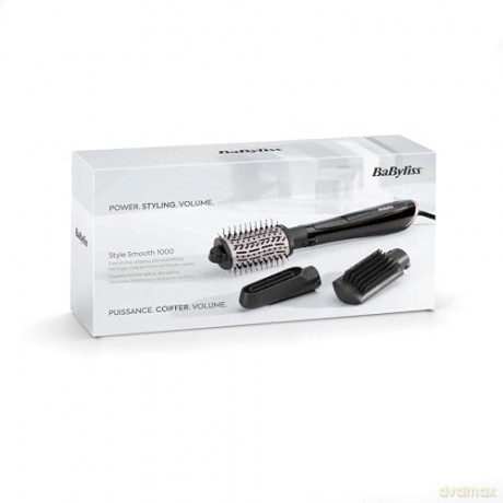 Lokówko-suszarka BaByliss Style Smooth 1000, 3-in-1 Warmluftbürste zum Föhnen, Glätten und für Volumen, 1000W, AS128E