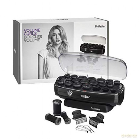 BaByliss Thermo Ceramic Rollers aufheizbare Lockenwickler mit Keramik-Beschichtung und Ionen-Technologie für Seidige langanhaltende Locken RS035E