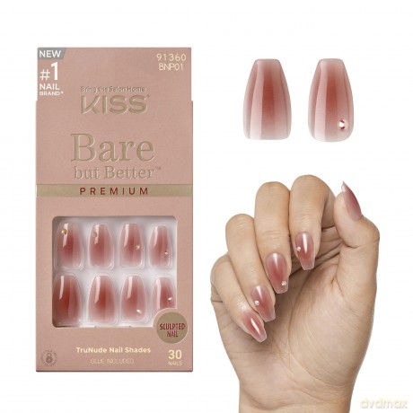 Bare-But-Better Premium Nails - Shine 30 pcs