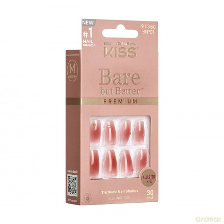 Bare-But-Better Premium Nails - Shine 30 pcs