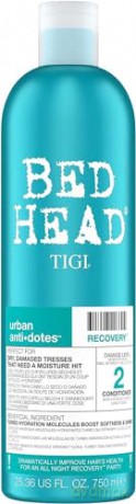 Bed Head by TIGI | Recovery Shampoo und Conditioner Set | Professionelle Haarpflege, bestehend aus Feuchtigkeitsshampoo und Conditioner | Für trockenes und strapaziertes Haar | 2 x 750 ml