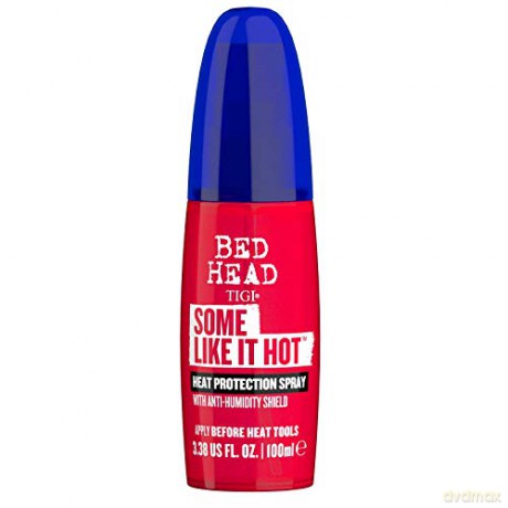 Bed Head by TIGI | Some Like It Hot Hitzeschutzspray | Anti-Frizz Haarpflege-Produkt zum Glätten, Locken und Trocknen | Für alle Haartypen | 100 ml
