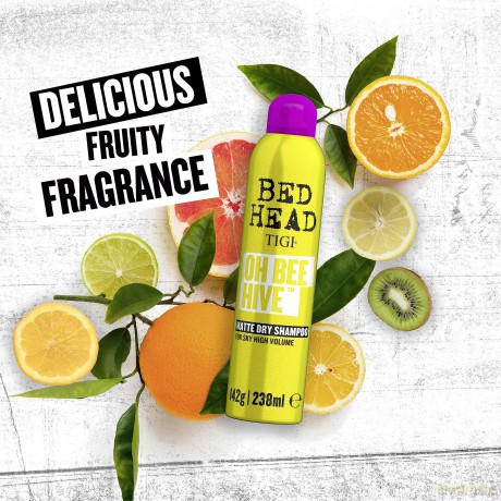 BED HEAD by TIGI Oh Bee Hive Trockenshampoo für Volumen und ein mattes Finish, 238 ml Bernstein