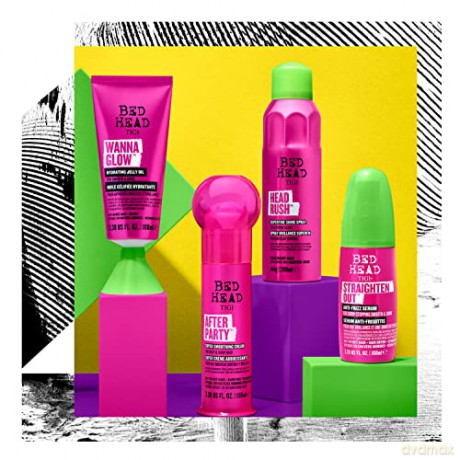 Bed Head by TIGI Straighten Out Anti-Frizz-Serum für glattes und glänzendes Haar, 100 ml