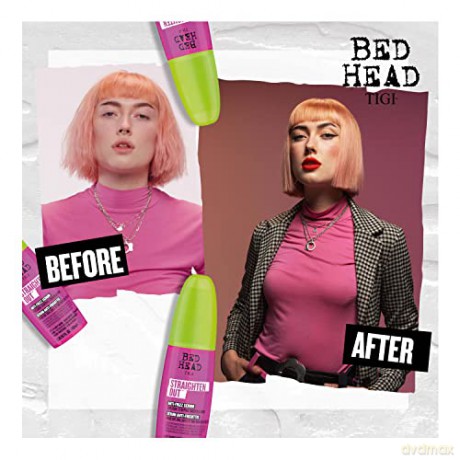 Bed Head by TIGI Straighten Out Anti-Frizz-Serum für glattes und glänzendes Haar, 100 ml