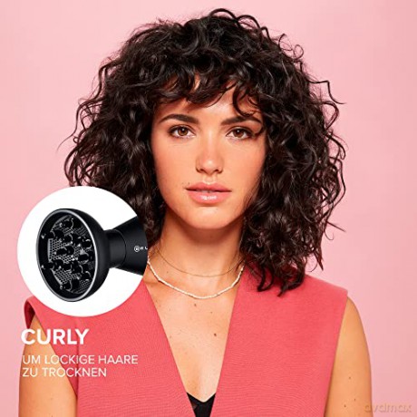 Bellissima Creativity 4 You Professioneller Haartrockner, 4 Zubehörteile, Diffusor, intelligente Temperaturregelung, Ionentechnologie, Beauty-Tasche, 2 Geschwindigkeiten, 3 Temperaturen, 1800 W