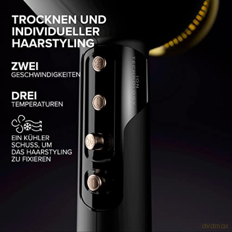 Bellissima Creativity 4 You Professioneller Haartrockner, 4 Zubehörteile, Diffusor, intelligente Temperaturregelung, Ionentechnologie, Beauty-Tasche, 2 Geschwindigkeiten, 3 Temperaturen, 1800 W