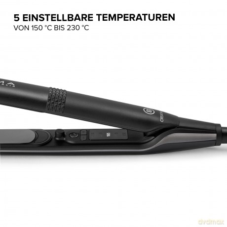 Bellissima Creativity Glätteisen, glattes oder gewelltes Haar, Keramikbeschichtung + Diamantpartikel, flexible Platten, 5 Temperaturen 150/230°C mit Speicher, konstante Hitze, schnelle Aufheizung