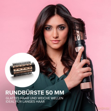 Bellissima My Pro Revolution BHS4 1100, Warmluftbürste, trocknet und modelliert, automatische Drehung in zwei Richtungen, 2 Bürsten mit 40 und 50 mm, Ionisator, 1000 W, Keramikbeschichtung