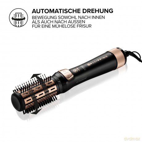 Bellissima My Pro Revolution BHS4 1100, Warmluftbürste, trocknet und modelliert, automatische Drehung in zwei Richtungen, 2 Bürsten mit 40 und 50 mm, Ionisator, 1000 W, Keramikbeschichtung