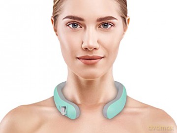 BEPER P302MAS100 Zervikales Massagegerät, Nackenmassagegerät, 6 Modi, einstellbare Intensität, Heizfunktion, wiederaufladbar, mit USB-Anschluss