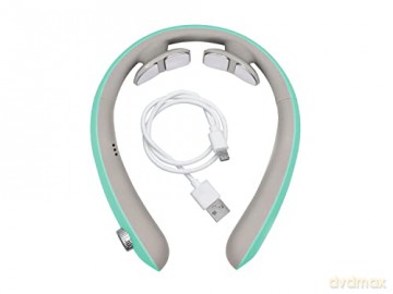 BEPER P302MAS100 Zervikales Massagegerät, Nackenmassagegerät, 6 Modi, einstellbare Intensität, Heizfunktion, wiederaufladbar, mit USB-Anschluss