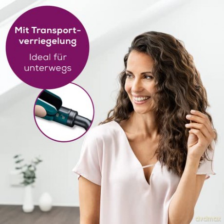 Beurer HS 50 Ocean Haarglätter, Glätteisen mit Keramik-Keratin-Beschichtung für geschmeidiges Haar, LED-Display zur Temperaturanzeige, Mehrstufige Temperatureinstellung von 120-220°C