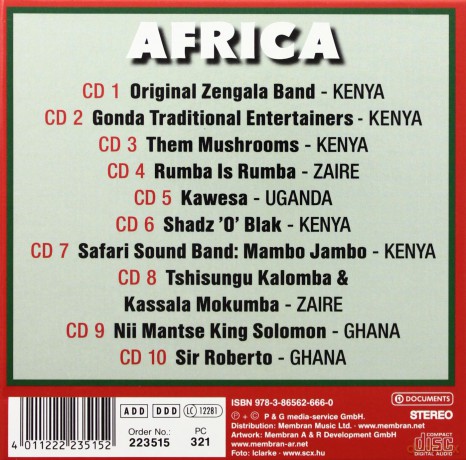 Various Artists: Africa -The Music Of Africa [BOX] [10CD]