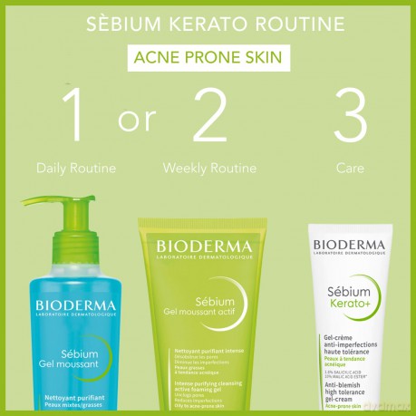 Bioderma Sébium Kerato+ Gel-Creme gegen Unreinheiten, 30 ml