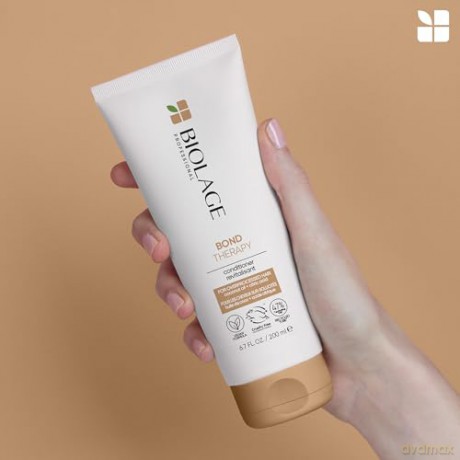 Biolage Conditioner für geschädigtes oder überstrapaziertes Haar, Mit Kokosnussöl und Zitronensäure, Stärkt Haarbrücken, Reduziert Haarbruch und beugt Spliss vor, Vegan, Bond Therapy, 1 x 200 ml