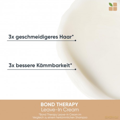 Biolage Leave-In Cream für geschädigtes oder überstrapaziertes Haar, Stärkt Haarbrücken, bändigt widerspenstiges Haar und bietet Hitzeschutz bis zu 232°C, Vegan, Bond Therapy, 1 x 150 ml