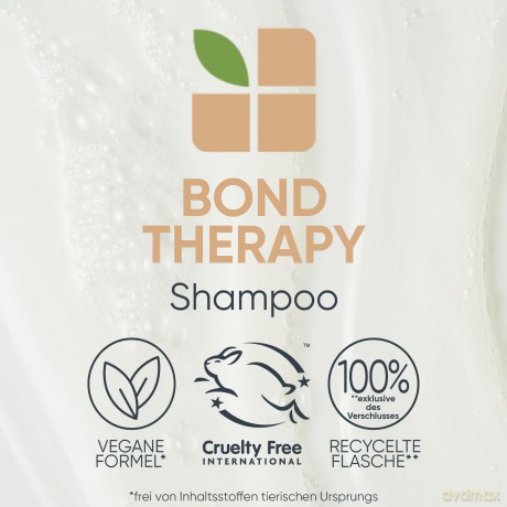Biolage Shampoo für geschädigtes und überstrapaziertes Haar, Mit Kokosnussöl und Zitronensäure, Stärkt Haarbrücken, Reduziert Haarbruch und beugt Spliss vor, Vegan, Bond Therapy, 1 x 250 ml