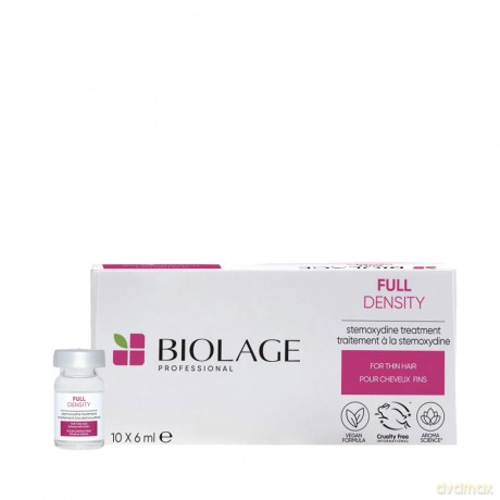 Biolage Stemoxydine für dünnes Haar, Aktiviert schlafende Haarfollikel und sorgt für mehr Haardichte, Mit Biotin, Zink PCA und Gluco-Omega, Full Density Haarverdichtung, 10 x 6 ml