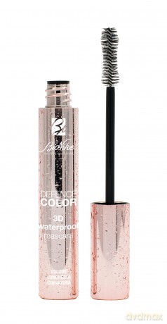 Bionike Defence Color 3D Waterproof Mascara, Kipp- und Verlängerungseffekt, Volumenisierte Wimpern und einen intensiven Blick, Schwarz, 11 ml