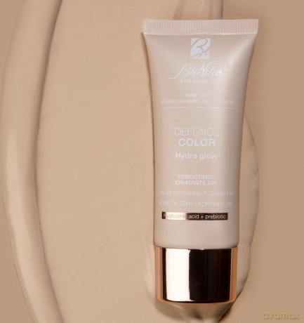 Bionike Defence Color Hydra Glow Foundation, feuchtigkeitsspendend, 24h 103 Sable, mit Hyaluronsäure und LSF 15, für normale und trockene Haut, antioxidativ und schützend, verleiht eine strahlende