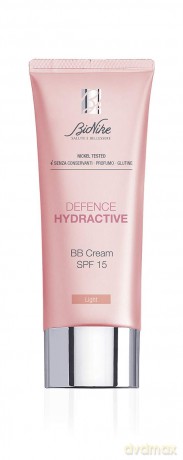 Bionike Defence Hydractive BB Cream Light für empfindliche und intolerante Haut, spendet Feuchtigkeit und schützt ohne zu beschweren, verleiht dem Gesicht Glanz, glättet mit einem natürlichen Effekt,